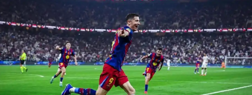 Lewandowski nadal strzela gole w finale Superpucharu Hiszpanii