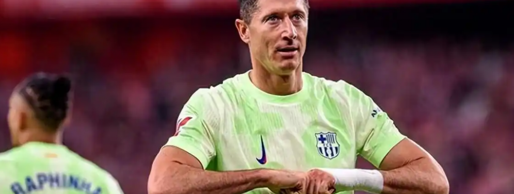 36-letni Lewandowski strzelił dwa gole