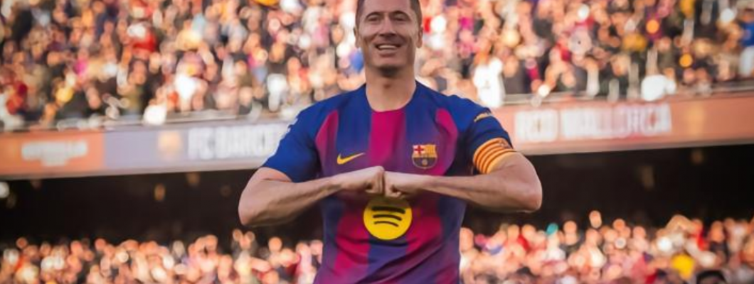 Lewandowski w gronie legend Barcelony