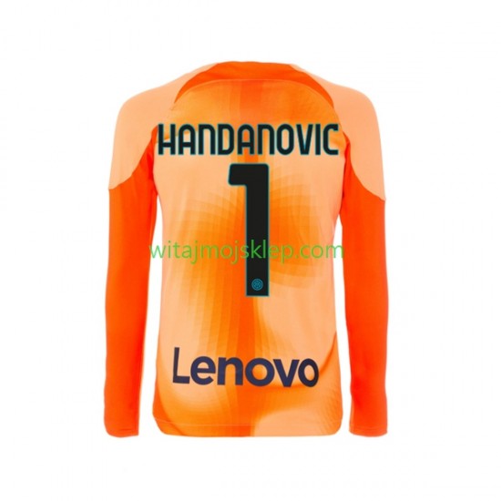 Koszulka Inter Mediolan Samir Handanovic 1 Bramkarskie Męska Czwarty Strój 2022-2023 Długie Rękawy