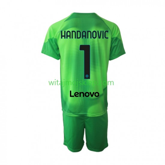 Koszulka Inter Mediolan Samir Handanovic 1 Bramkarskie Dziecięca Trzeci Strój 2022-2023 Krótkie Rękawy