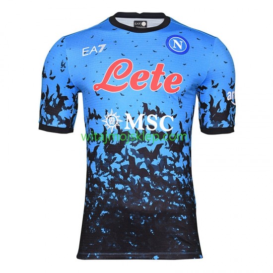 Koszulka Napoli Halloween Męska Stroje Domowe 2022-2023 Krótkie Rękawy
