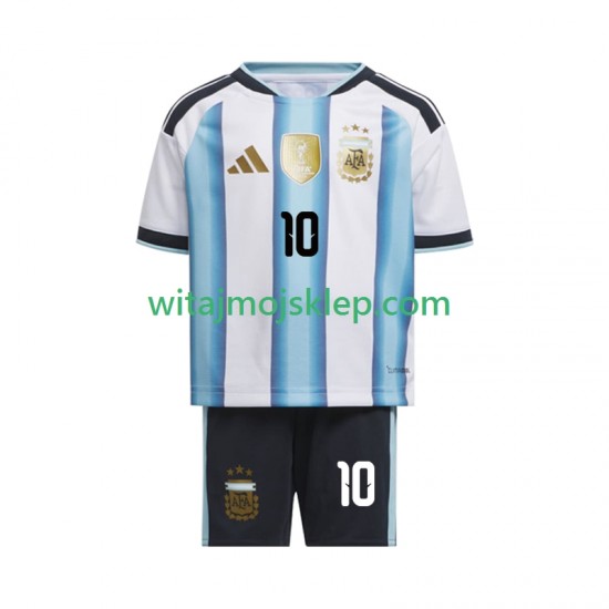 Koszulka Reprezentacja Argentyny Lionel Messi 10 Dziecięca Stroje Domowe World Cup 2026 Krótkie Rękawy