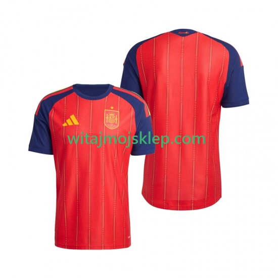 Koszulka Reprezentacja Hiszpanii Męska Stroje Domowe World Cup 2026 Krótkie Rękawy