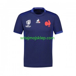 Koszulka Reprezentacja Francji Męska Rugby Stroje Domowe RWC 2023 Krótkie Rękawy