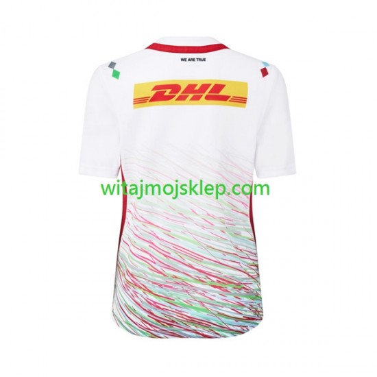 Koszulka Harlequins Męska Rugby Stroje Wyjazdowe 2024 Krótkie Rękawy