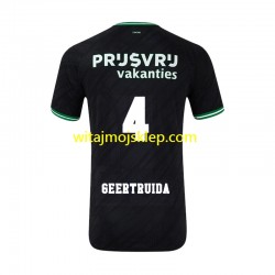 Koszulka Feyenoord Rotterdam Lutsharel Geertruida 4 Męska Stroje Wyjazdowe 2024-2025 Krótkie Rękawy