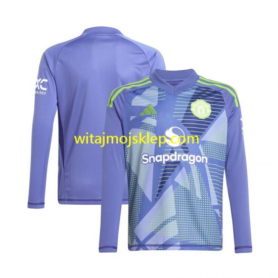 Koszulka Manchester United Bramkarskie Męska Stroje Domowe 2024-2025 Długie Rękawy