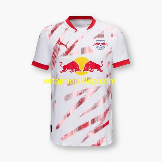 Koszulka RB Leipzig Męska Stroje Domowe 2024-2025 Krótkie Rękawy