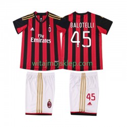 Koszulka AC Milan BALOTELL 45 2013 2014 Retro Dziecięca Stroje Domowe Krótkie Rękawy