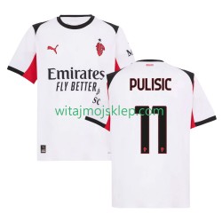 Koszulka AC Milan Christian Pulisic 11 Męska Stroje Wyjazdowe 2025-2026 Krótkie Rękawy