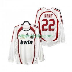 Koszulka AC Milan KAKA 22 2007 Retro Męska Stroje Wyjazdowe 2006 Długie Rękawy