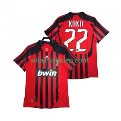 Koszulka AC Milan KAKA 22 2007 Retro Męska Stroje Domowe 2008 Krótkie Rękawy