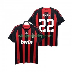 Koszulka AC Milan KAKA 22 2009 Retro Męska Stroje Domowe 2008 Krótkie Rękawy
