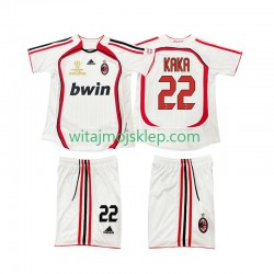 Koszulka AC Milan KAKA 22 2007 Retro Dziecięca Stroje Wyjazdowe 2006 Krótkie Rękawy