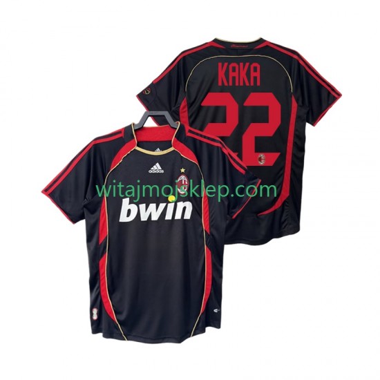 Koszulka AC Milan KAKA 22 2007 Retro Męska Trzeci Strój 2006 Krótkie Rękawy