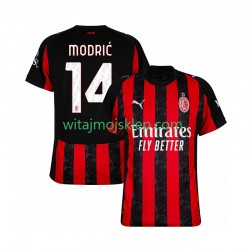 Koszulka AC Milan Modrić Luca 14 Męska Stroje Domowe 2025-2026 Krótkie Rękawy
