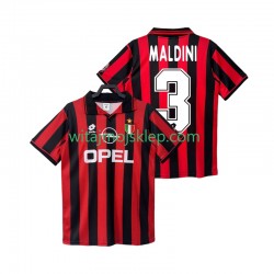 Koszulka AC Milan MALDINI 3 1996 1997 Retro Męska Stroje Domowe Krótkie Rękawy