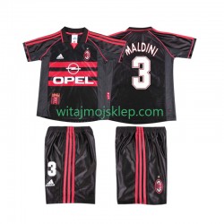 Koszulka AC Milan MALDINI 3 Retro Dziecięca Trzeci Strój 1998 1999 Krótkie Rękawy
