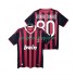 Koszulka AC Milan RONALDINHO 80 2009 Retro Męska Stroje Domowe 2010 Krótkie Rękawy
