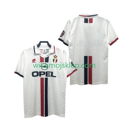 Koszulka AC Milan 1996 1997 Retro Męska Stroje Wyjazdowe Krótkie Rękawy