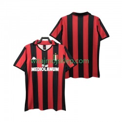 Koszulka AC Milan 1988 1989 Retro Męska Stroje Domowe Krótkie Rękawy