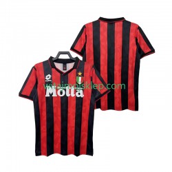 Koszulka AC Milan 1993 Retro Męska Stroje Domowe 1994 Krótkie Rękawy