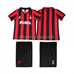 Koszulka AC Milan 1993 Retro Dziecięca Stroje Domowe 1994 Krótkie Rękawy