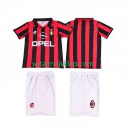 Koszulka AC Milan 1996 1997 Retro Dziecięca Stroje Domowe Krótkie Rękawy