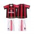Koszulka AC Milan Retro Dziecięca Stroje Domowe 1998 1999 Krótkie Rękawy