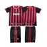 Koszulka AC Milan 2009 Retro Dziecięca Stroje Domowe 2010 Krótkie Rękawy