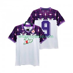 Koszulka Fiorentina 9 1992 1993 Retro Męska Stroje Wyjazdowe Krótkie Rękawy