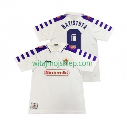 Koszulka Fiorentina BASTUTA 9 Retro Męska Stroje Wyjazdowe 1998 1999 Krótkie Rękawy