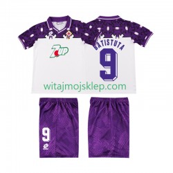 Koszulka Fiorentina BATISTUTA 9 1992 1993 Retro Dziecięca Stroje Wyjazdowe Krótkie Rękawy