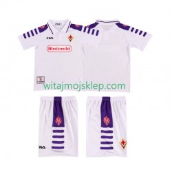 Koszulka Fiorentina Retro Dziecięca Stroje Wyjazdowe 1998 1999 Krótkie Rękawy