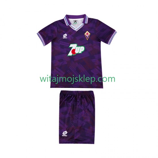 Koszulka Fiorentina 1992 1993 Retro Dziecięca Stroje Domowe Krótkie Rękawy
