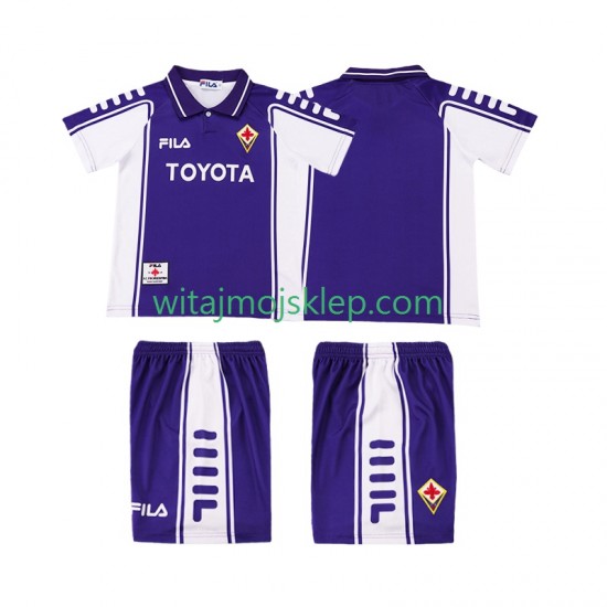 Koszulka Fiorentina 2000 Retro Dziecięca Stroje Domowe 1999 Krótkie Rękawy