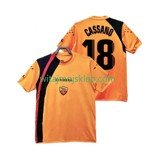 Koszulka AS Roma CASSANO 18 2005 Retro Męska Stroje Domowe 2006 Krótkie Rękawy