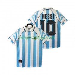 Koszulka Reprezentacja Argentyny Lionel Messi 10 1996 1997 Retro Męska Stroje Domowe Krótkie Rękawy