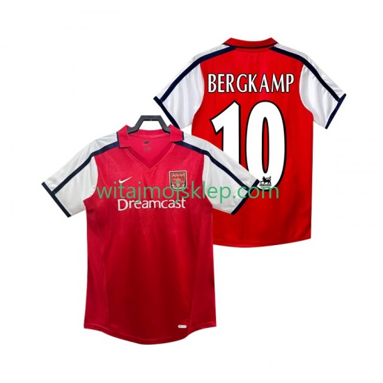 Koszulka Arsenal BERGKAMP 10 2001 Retro Męska Stroje Domowe 2002 Krótkie Rękawy