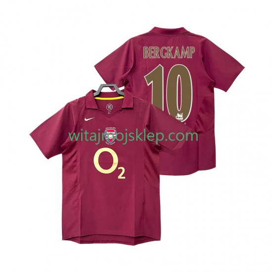 Koszulka Arsenal BERGKAMP 10 2005 Retro Męska Stroje Domowe 2006 Krótkie Rękawy