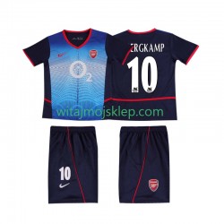 Koszulka Arsenal BERGKAMP 10 Retro Dziecięca Stroje Wyjazdowe 2004 2002 Krótkie Rękawy