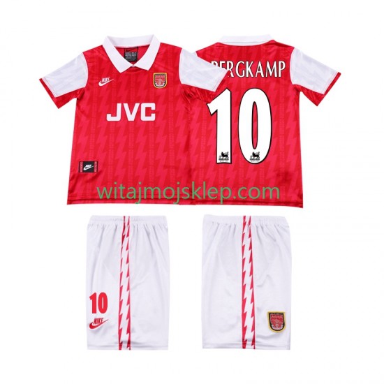 Koszulka Arsenal BERGKAMP 10 1996 Retro Dziecięca Stroje Domowe 1994 Krótkie Rękawy