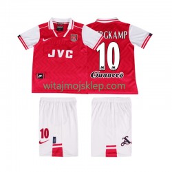 Koszulka Arsenal BERGKAMP 10 1996 1997 Retro Dziecięca Stroje Domowe Krótkie Rękawy