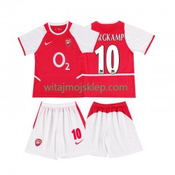 Koszulka Arsenal BERGKAMP 10 2003 Retro Dziecięca Stroje Domowe 2002 Krótkie Rękawy