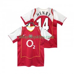 Koszulka Arsenal Henry 14 2005 Retro Męska Stroje Domowe 2004 Krótkie Rękawy