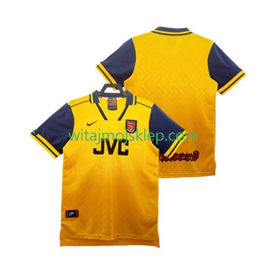 Koszulka Arsenal 1996 1997 Retro Męska Stroje Wyjazdowe Krótkie Rękawy