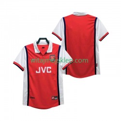Koszulka Arsenal Retro Męska Stroje Domowe 1998 1999 Krótkie Rękawy