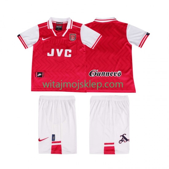 Koszulka Arsenal 1996 1997 Retro Dziecięca Stroje Domowe Krótkie Rękawy