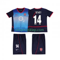 Koszulka Arsenal Thierry Henry 14 Retro Dziecięca Stroje Wyjazdowe 2004 2002 Krótkie Rękawy